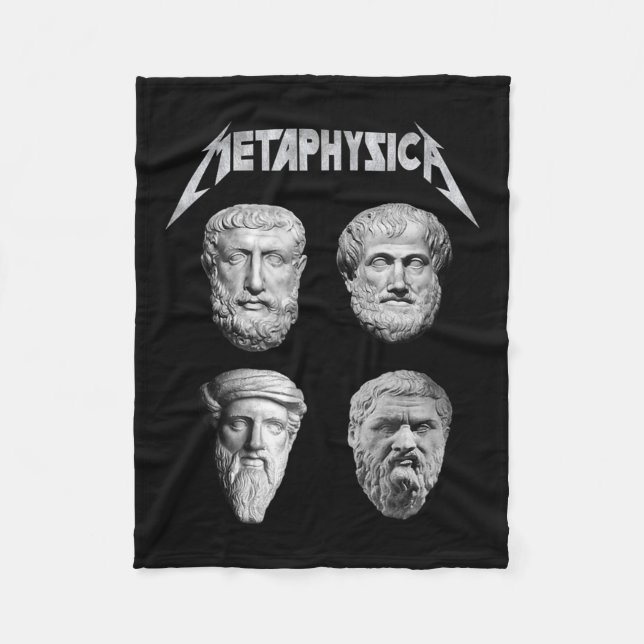 Metaphysica Socrates Plato Aristotle Philosopher M Fleece Blanket (Front)