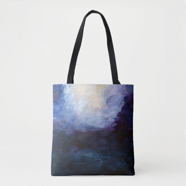 Metaphysical Abstrat Blue   Art Tote (Front)