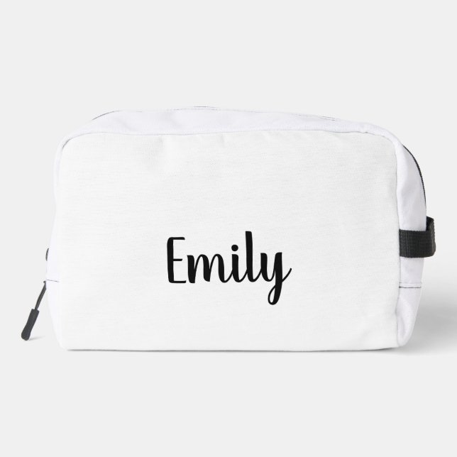 metaphysical babe bold pink script toiletry bag (Back)