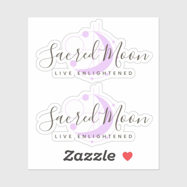 Metaphysical Geometric Moon Minimalist Purple (Sheet)