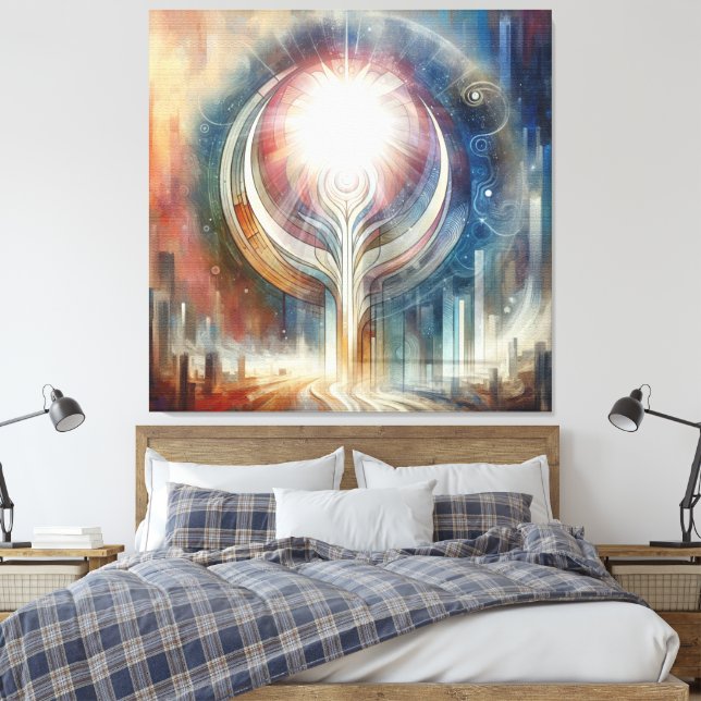 Metaphysical Timeless Spiritual Fantasy Themes Canvas Print (Insitu(Bedroom))