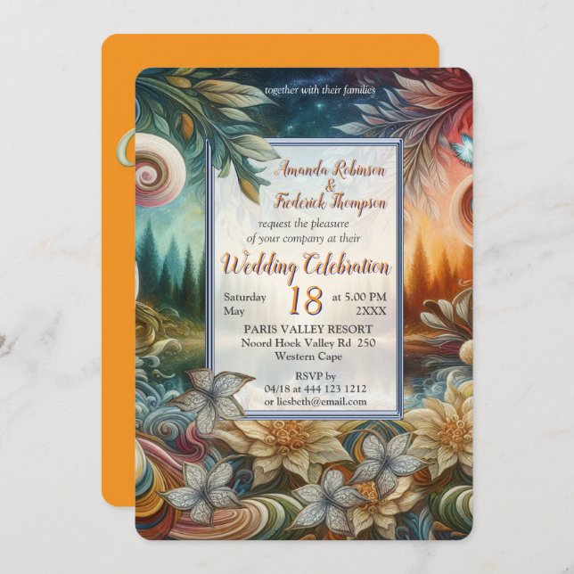 Metaphysical Timeless Spiritual Fantasy Themes Invitation (Front/Back)