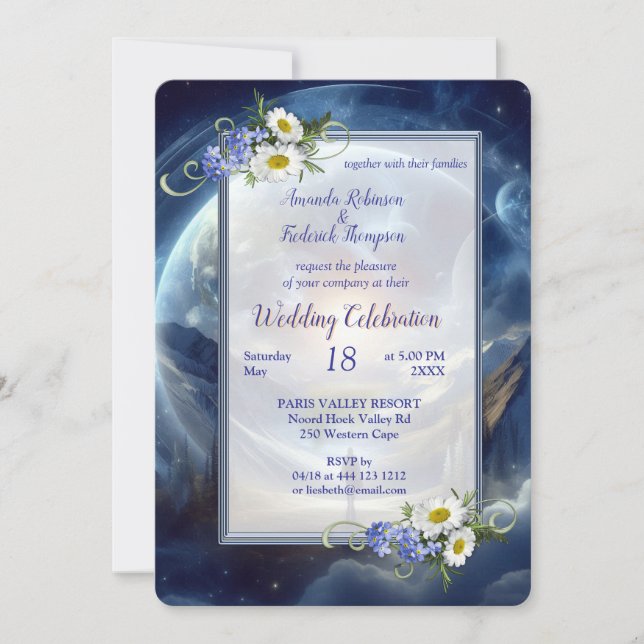 Metaphysical Timeless Spiritual Fantasy Themes Invitation (Front)