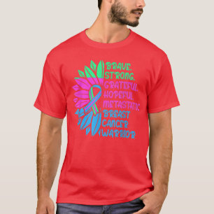 Metastatic Breast Cancer Awareness Care Warrior 22 T-Shirt