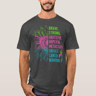 Metastatic Breast Cancer Awareness Care Warrior 2 T-Shirt