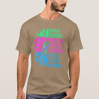 Metastatic Breast Cancer Awareness Care Warrior T-Shirt