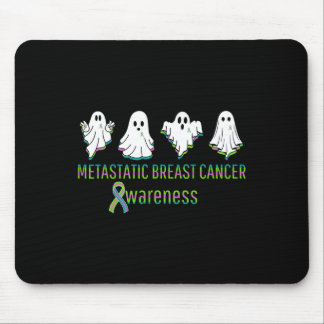 Metastatic Breast Cancer Awareness Ghosts Hallowee Mouse Pad
