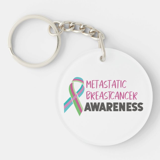 Metastatic Breast Cancer Awareness Key Ring (Front)
