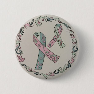Metastatic Breast Cancer Awareness Ribbons 6 Cm Round Badge