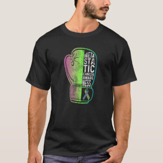Metastatic Breast Cancer Awareness Signs US Warrio T-Shirt