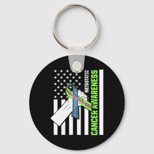 Metastatic Breast Cancer Awareness Therapy Us Warr Key Ring