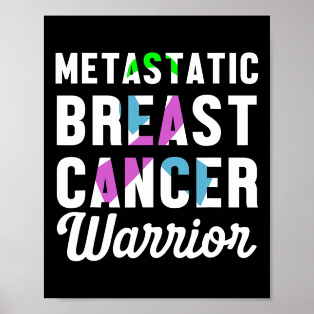 Metastatic Breast Cancer Awareness Warrior 2  Poster (Front)
