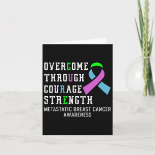 Metastatic Breast Cancer Awareness Warrior 4 Card