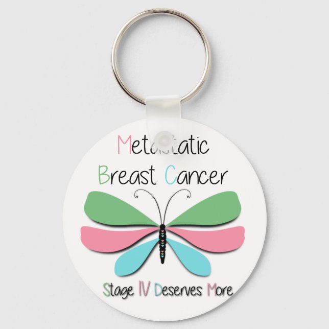 Metastatic Breast Cancer Support  Key Ring (Front)