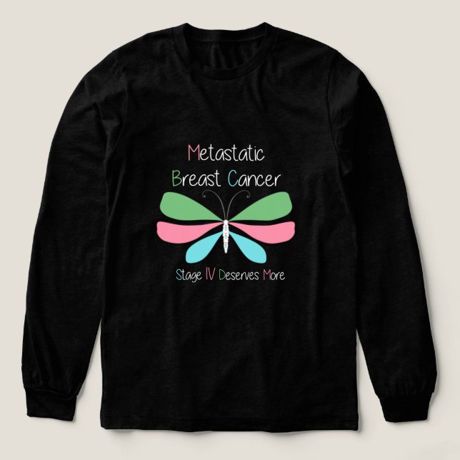 Metastatic Breast Cancer Support Tri-Blend Shirt (Design Front)