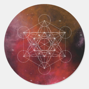 Metatron, chakra,zen,sacred geometric, angel classic round sticker