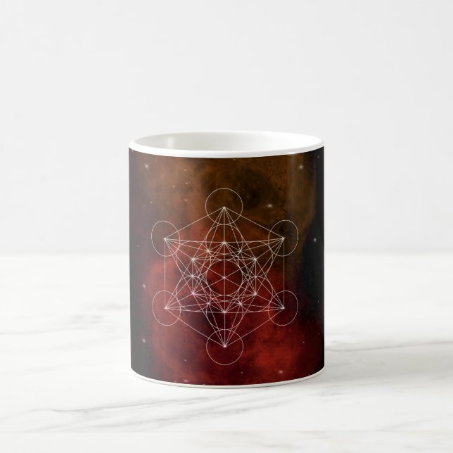 Metatron, chakra,zen,sacred geometric, angel coffee mug (Center)
