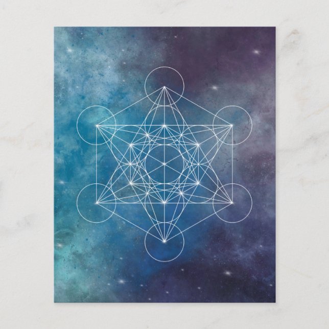 Metatron, chakra,zen,sacred geometric, angel flyer (Front)