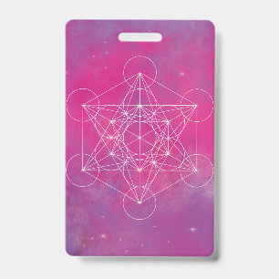 Metatron, chakra,zen,sacred geometric, angel ID badge
