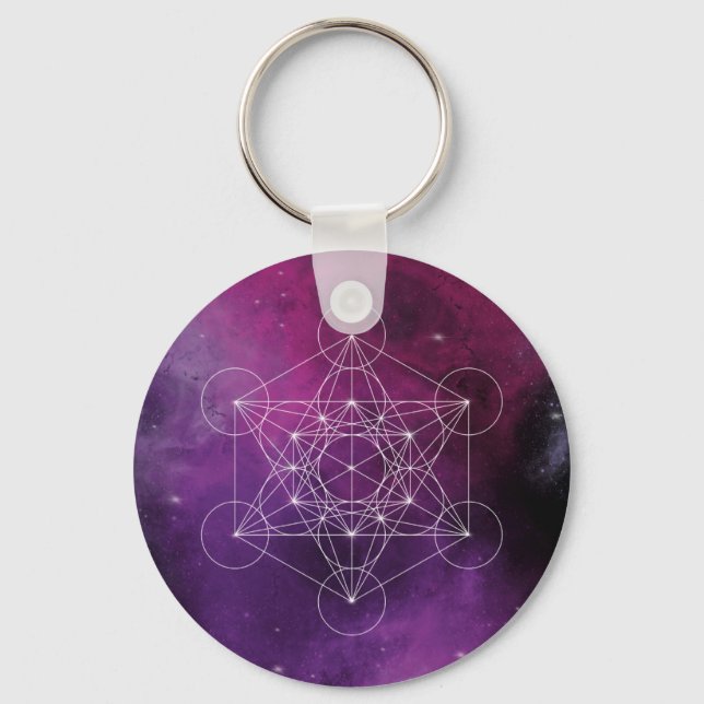 Metatron, chakra,zen,sacred geometric, angel, key ring (Front)