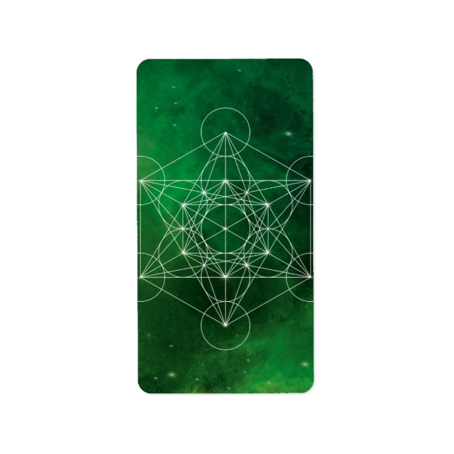 Metatron, chakra,zen,sacred geometric, angel label (Front)