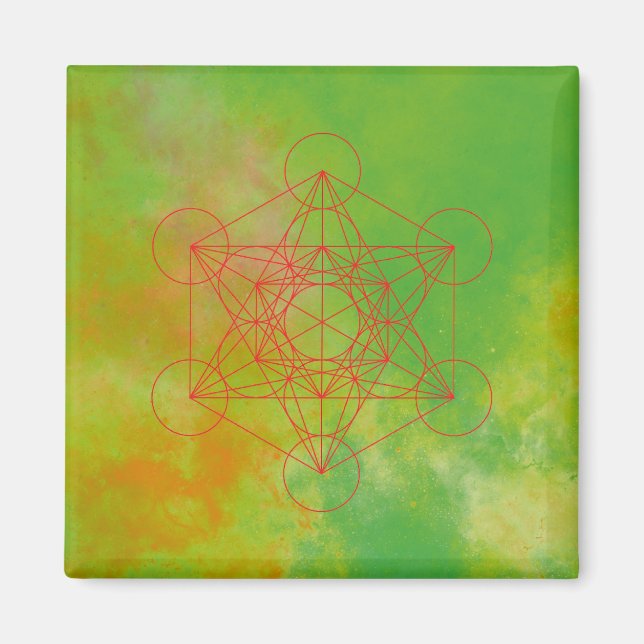 Metatron, chakra,zen,sacred geometric, angel magnet (Front)