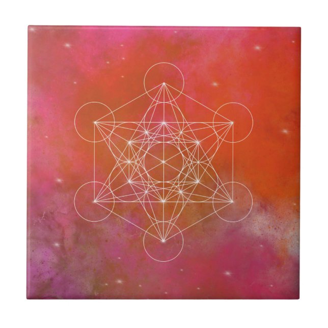 Metatron, chakra,zen,sacred geometric, angel, tile (Front)