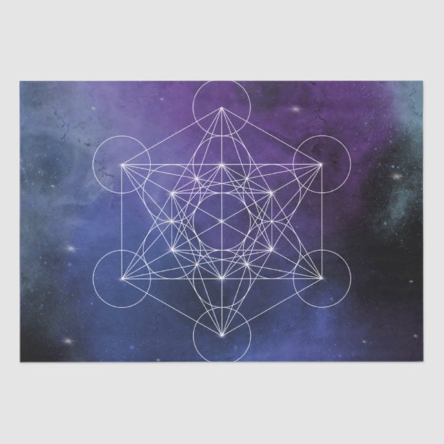 Metatron, chakra,zen,sacred geometric, geometry, tissue paper (Front)