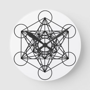 Metatron Cube Round Clock