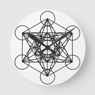 Metatron Cube Round Clock