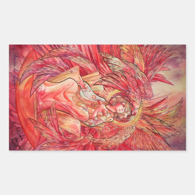 Metatron Rectangular Sticker (Front)