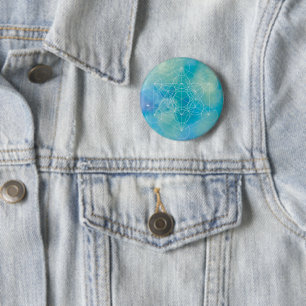 Metatron’s Cube Sacred Geometry 6 Cm Round Badge