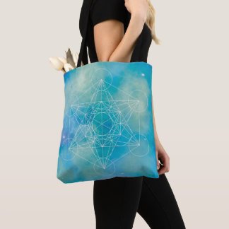 Metatron’s Cube Sacred Geometry Tote Bag