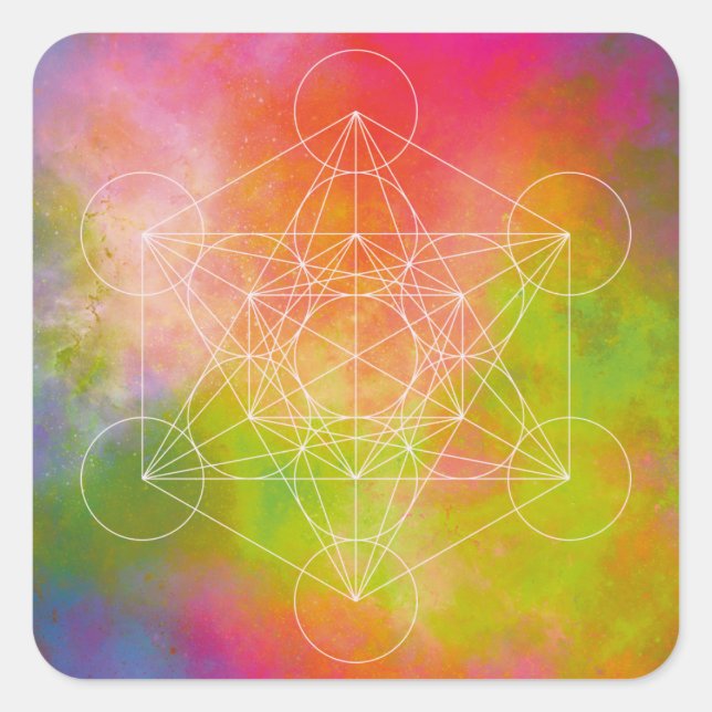 Metatron Square Sticker (Front)