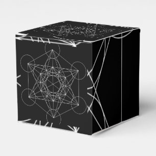 Metatron's Cube Black & White Favour Box