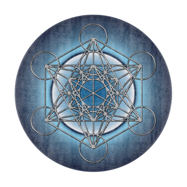 Metatrons Cube Cutting Board (Front)