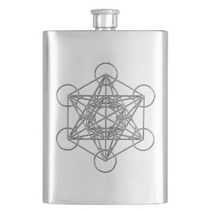 Metatrons Cube Hip Flask