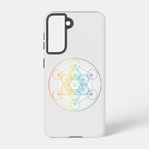 Metatron's Cube Illustration Rainbow Colours Sacre Samsung Galaxy Case
