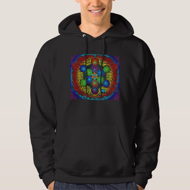 Metatron's Cube Men's Hoodie (Front)