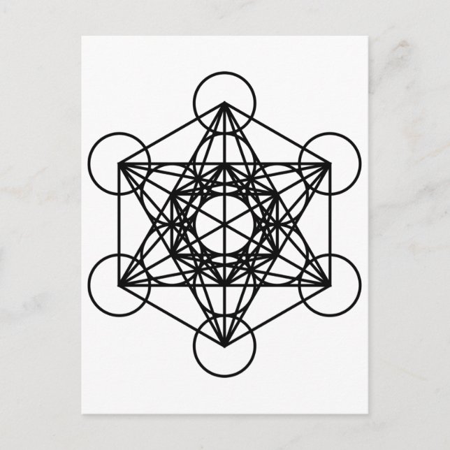 Metatrons Cube Postcard (Front)