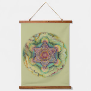 Metatron's Cube Sacred Geometry Hanging Tapestry