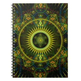 "Metatron's Magick Wheel" - Fractal Art Notebook