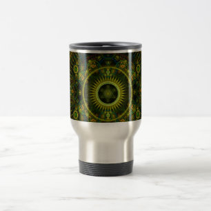 "Metatron's Magick Wheel" - Fractal Art Travel Mug