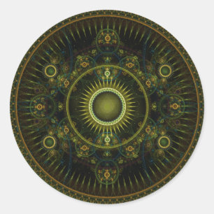 Metatron's Magick Wheel - Fractal Sticker