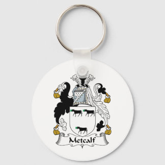 Metcalf Family Crest Key Ring