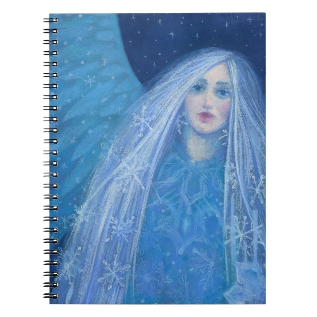 Metelitsa Snow Girl Snegurochka Christmas Angel Spiral Notebook (Front)