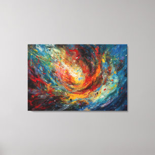 Meteor on course canvas print