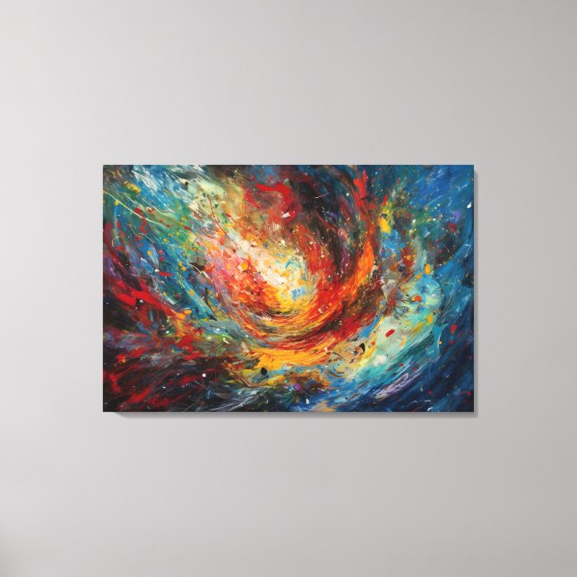 Meteor on course canvas print (Front)