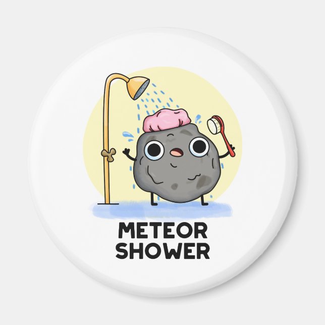 Meteor Shower Funny Science Pun  Magnet (Front)