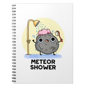 Meteor Shower Funny Science Pun Notebook